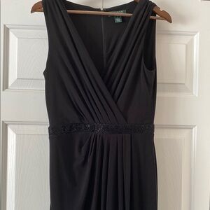 Elegant Black‎ Sleeveless Dress